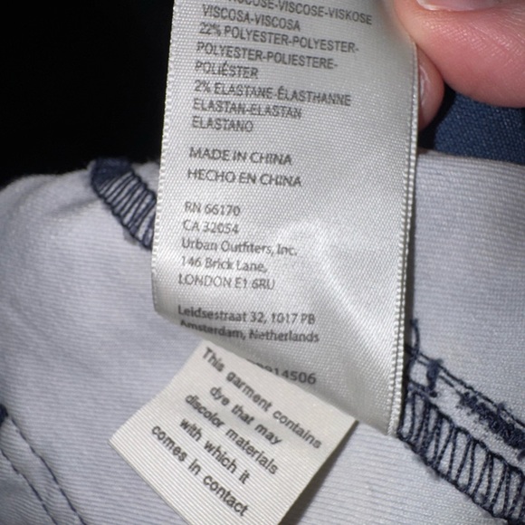 Free People We The Free Floral Blue Flare Jean Jegging - Picture 7 of 7